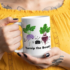 Pun Mug, Food Pun, Music Humor, Punny Gifts, Pun Lover, Big Coffee Mug, Music Teacher Gift, Music Student Gift, Humorous Mug Art, Funny Mug