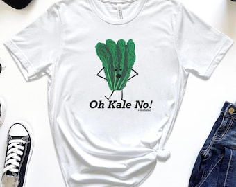 Kale No Pun Shirt, Vegan Shirt, Funny Food T-Shirt, Foodie Gift, Gardening Shirt, Plant Based, Vegetable Shirt, Kale Tshirt, Weird Shirt