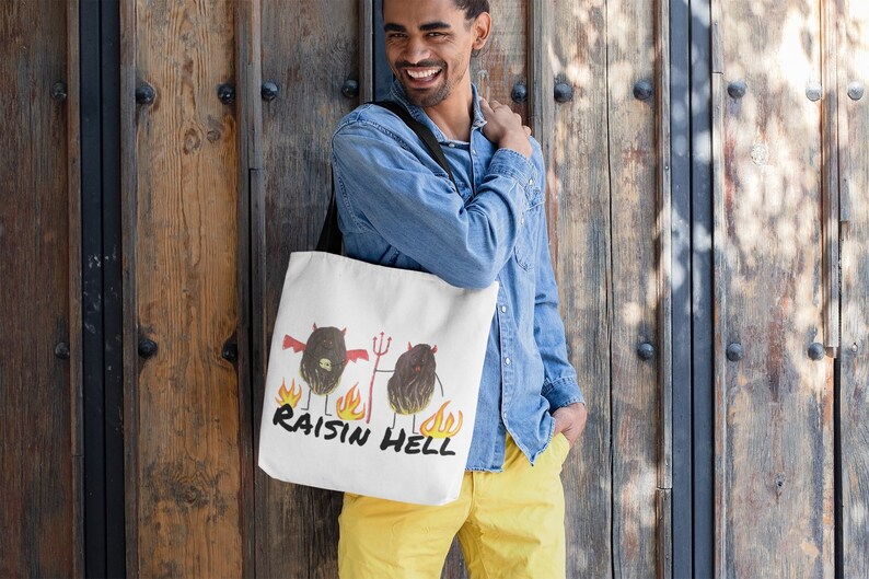 Funny Tote Food Pun Funny Puns Reusable Grocery Bag Etsy