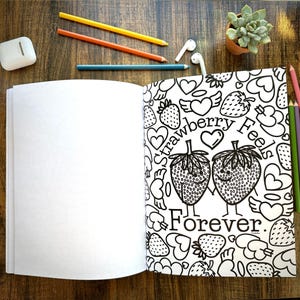 Punny Adult Coloring Book, Funny Food Pun Coloring Book, Vegetable Pun Gifts, Coloring Book for Vegans, Relaxing Friend Gift, Coloring Pages image 5