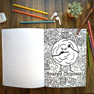 Punny Adult Coloring Book, Funny Food Pun Coloring Book, Vegetable Pun Gifts, Coloring Book for Vegans, Relaxing Friend Gift, Coloring Pages image 3