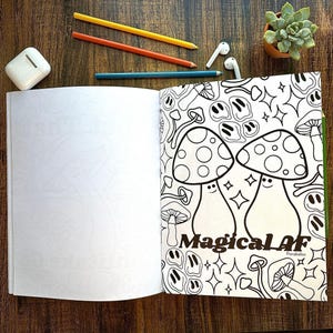 Punny Adult Coloring Book, Funny Food Pun Coloring Book, Vegetable Pun Gifts, Coloring Book for Vegans, Relaxing Friend Gift, Coloring Pages image 6