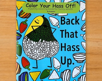 Funny Adult Coloring Book, Food Pun Coloring Book for Stress Relief and Relaxation