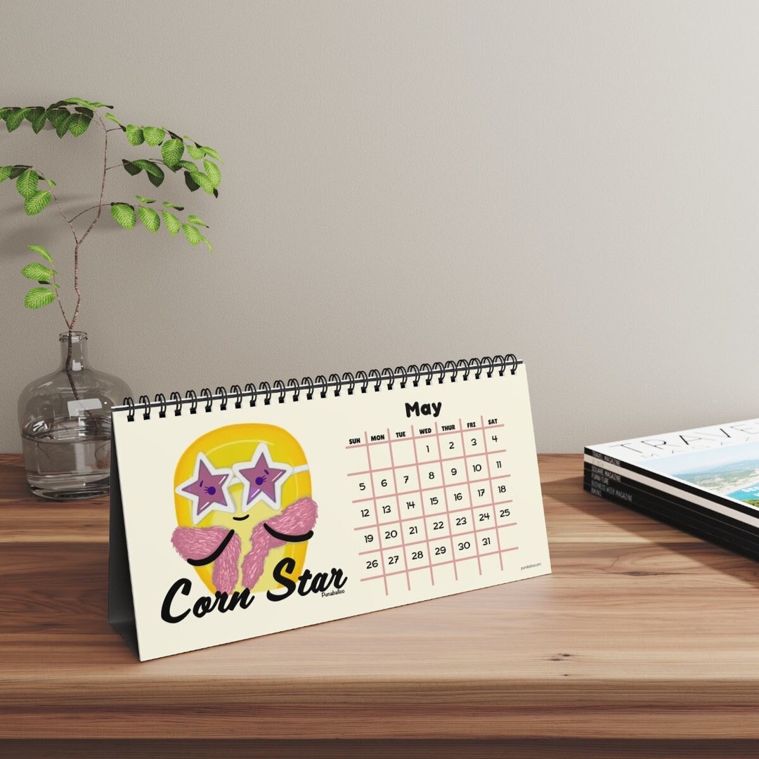 2024 Pun Desk Calendar Funny Monthly Calendar for Coworker Etsy