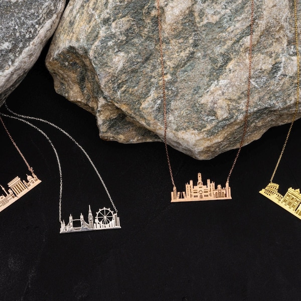 City Necklace • Custom Sterling Silver Necklace • Birthplace Necklace • Travel Necklace • Perfect Travel Lover Gift •Unisex Birthday Gift