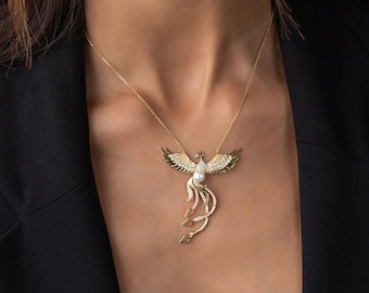 STERLING SILVER PHOENIX VALLEY OF THE SUN CHARM WITH THIN SINGAPORE NECKLACE STERLING SILVER PHOENIX VALLEY OF THE SUN CHARM WITH THIN SINGAPORE NECKLACE