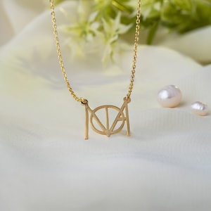 Custom Logo Necklace •  Unique Design Name Logo Necklace • Handmade Name Necklace Logo • Personalized Name Necklace • Mom&#39;s Gift