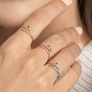 Dainty Laurel Ring • Gift Peace Ring • Olive Leaf Open Band Ring • Good Luck Ring • Vine Leaf Band • Nature Ring • Everyday Ring • Twig Ring