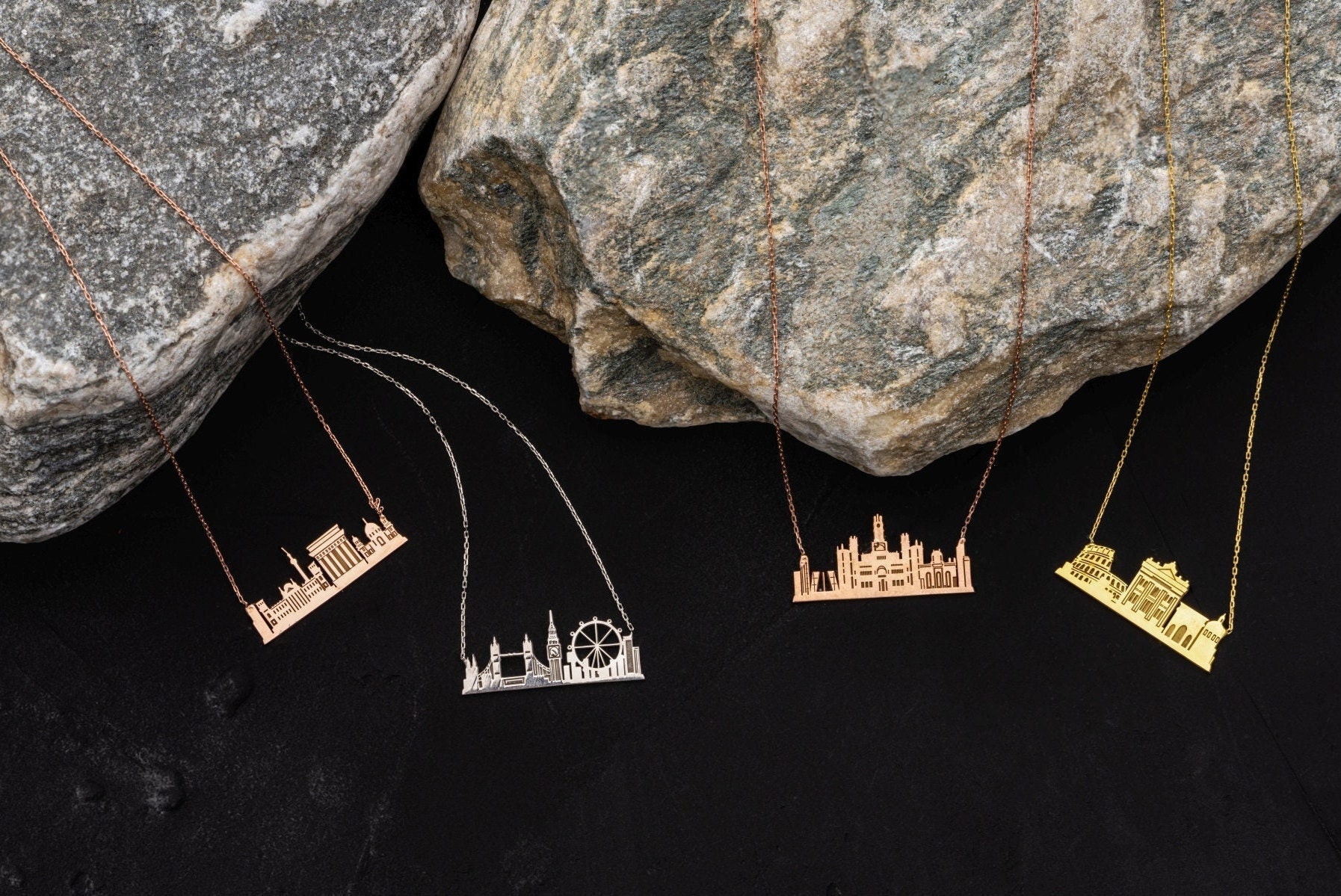 City Necklace • Custom Sterling Silver Necklace • Birthplace Necklace • Travel Necklace • Perfect Travel Lover Gift •Unisex Birthday Gift