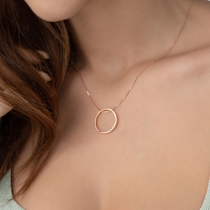 Hidden Message Ring Necklace • Promise Enraved Inner Circle Necklace • Ring Necklace for Brides • Memorial Engagement Gifts • Wedding Gifts
