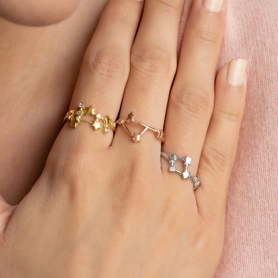 Buy Zodiac Rings, 12 Constellation Rings, Star Signs Ring, Adjustable Ring,  Horoscope, Astronomers Jewellery, Gift for Her, Birthday Gift Ring Online  in India - Etsy