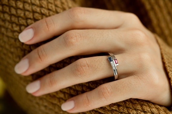 Promise Ring Personalized Couples Ring 