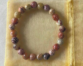 Soapstone Beaded Stretch Bracelet: Boho Chic Unisex Jewelry