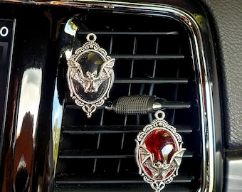 Goth | Bat | Spider | Vent Clip | CAR AIR FRESHENER | Witchy | Halloween Car Charm | Car Essential Oil Diffuser