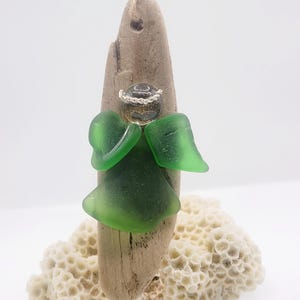 Angel Ornament | Genuine Seaglass | Coastal Holiday Gifts & Decor | Christmas Tree Ornament | Rustic Home Decor | Guardian Angel Sun Catcher