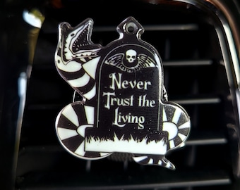Gothic Snake Car Vent Clip: Never Trust The Living, Halloween Air Freshener