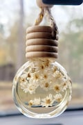 Flower Car Diffuser: Dried Botanicals | Scented Air Freshener | Rearview Mirror Hanging | Car Decor