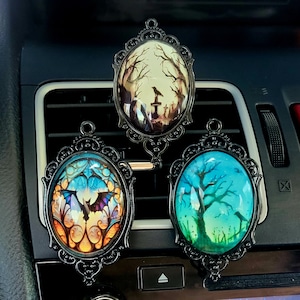 Gothic Car Vent Clip: Halloween Essential Oil Diffuser