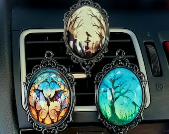 Gothic Car Vent Clip: Halloween Essential Oil Diffuser