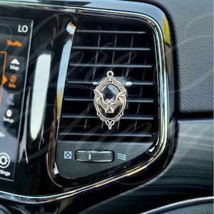Gothic Car Vent Clip: Bat, Spider, Skull - Halloween Car Decor