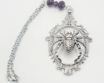 Gothic Spider Car Charm: Halloween-achteruitkijkspiegel hangend