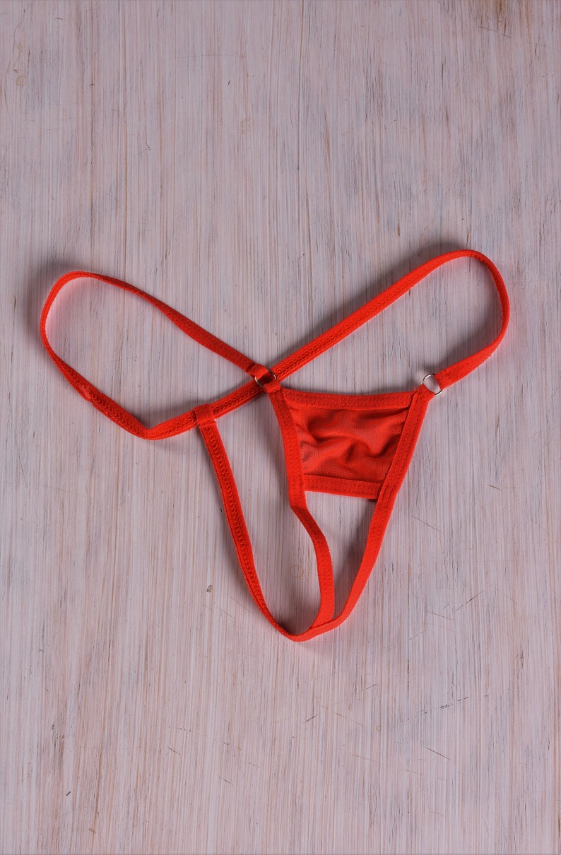Crotchless sheer micro thong panties Crotchless extreme Etsy