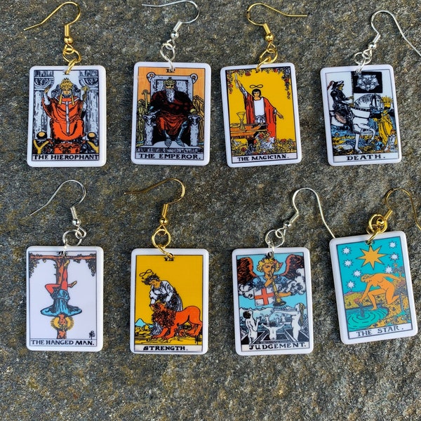 Tarot Earrings | Tarot Card Earrings | Witch Jewelry | Tarot Jewelry | Witch Earrings