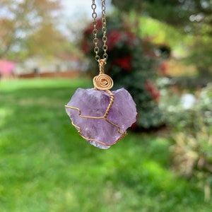 Amethyst Necklace | Amethyst Pendant | Crystal Necklace | Crystal Jewelry