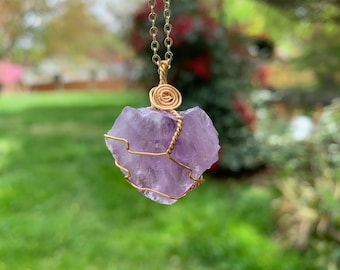 Amethyst Necklace | Amethyst Pendant | Crystal Necklace | Crystal Jewelry