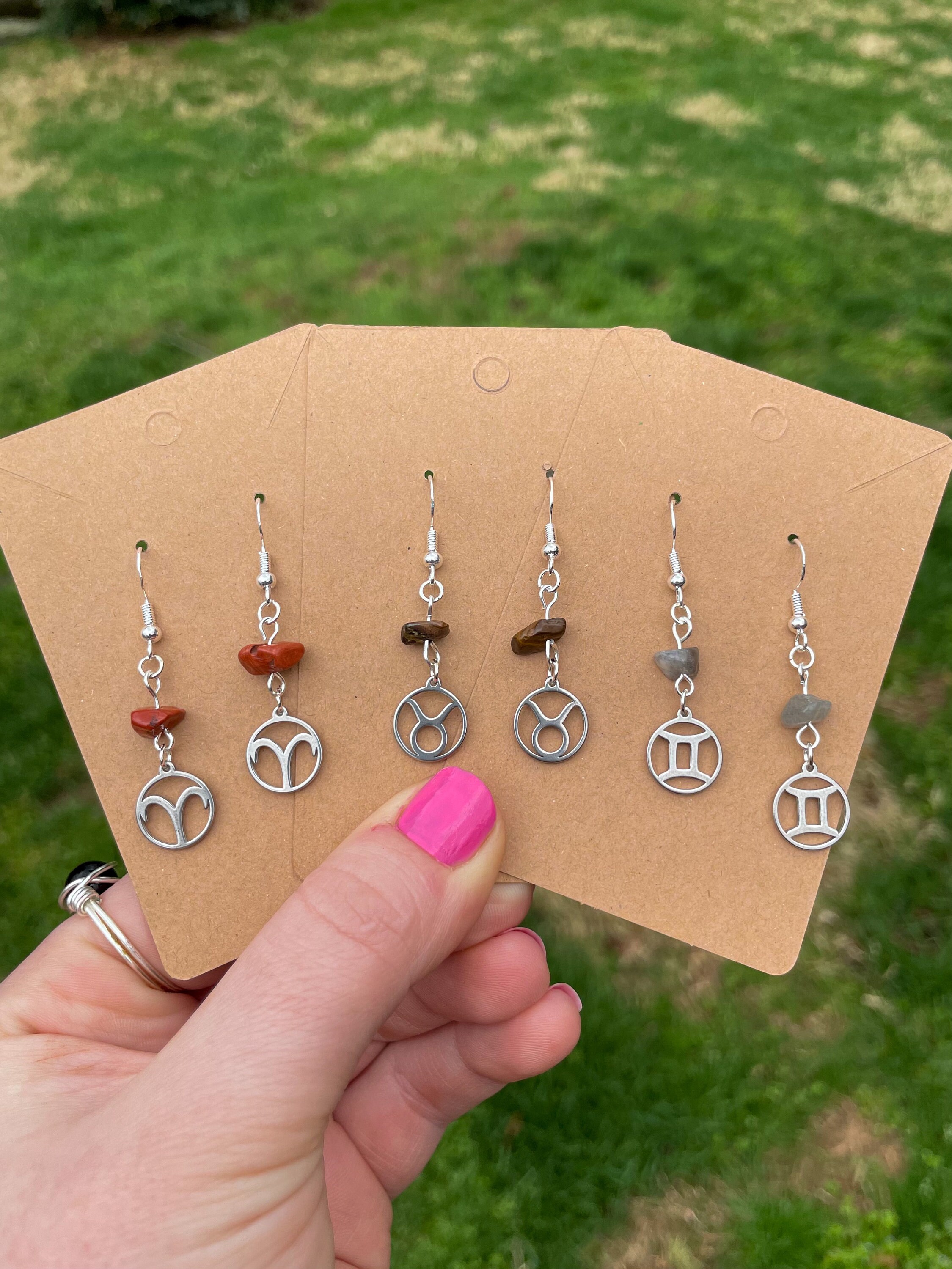 Zodiac Earrings Jewelry - Etsy Zodiac Earrings Jewelry - Etsy