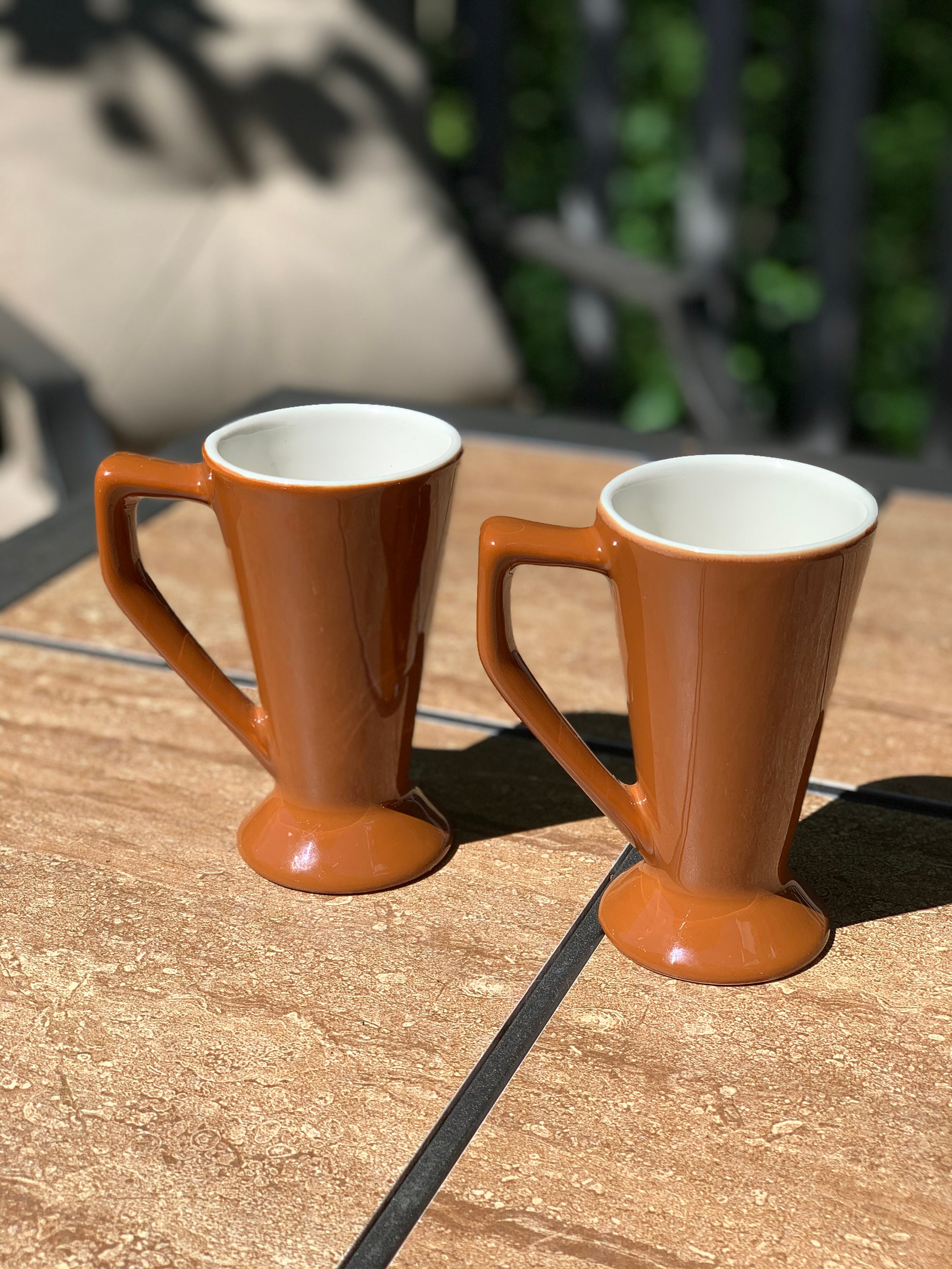 新品未使用！フィフィ&ロメオ カフェマット② 1950's Vintage Brown Chefsware 207 Pedestal Coffee Mug, Twin Peaks