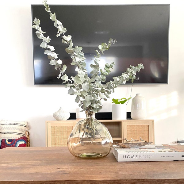 Round Glass Vase Etsy