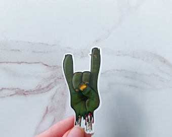 Broken Zombie Hand Sticker | Waterproof Stickers | iPad decals | Water Bottle Stickers
