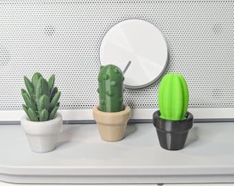 Mini Plants + Pots Set | Desk Accessories, Doll House Accessories, Mini Plants