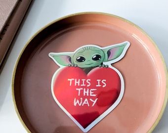 This is the way - Grogu Sticker | Stickers | iPad decals | Water Bottle Stickers