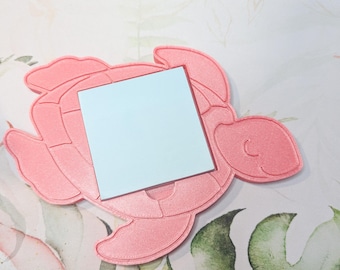 Sea Turtle Mini Notepad Station | Sticky Note Display, Pen Holder, Custom Office Decor, Decorative Home Essentials