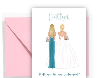 Customized Bridesmaid Proposal Card Print Printable | Etsy