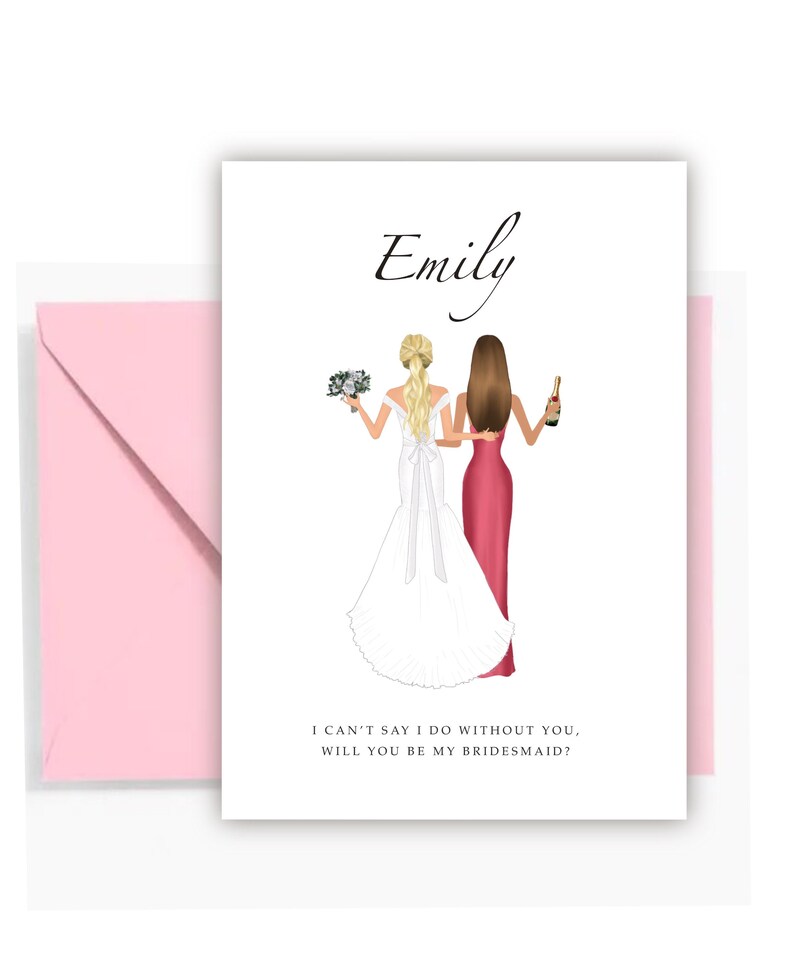 Customized Bridesmaid Proposal Card Print Printable | Etsy