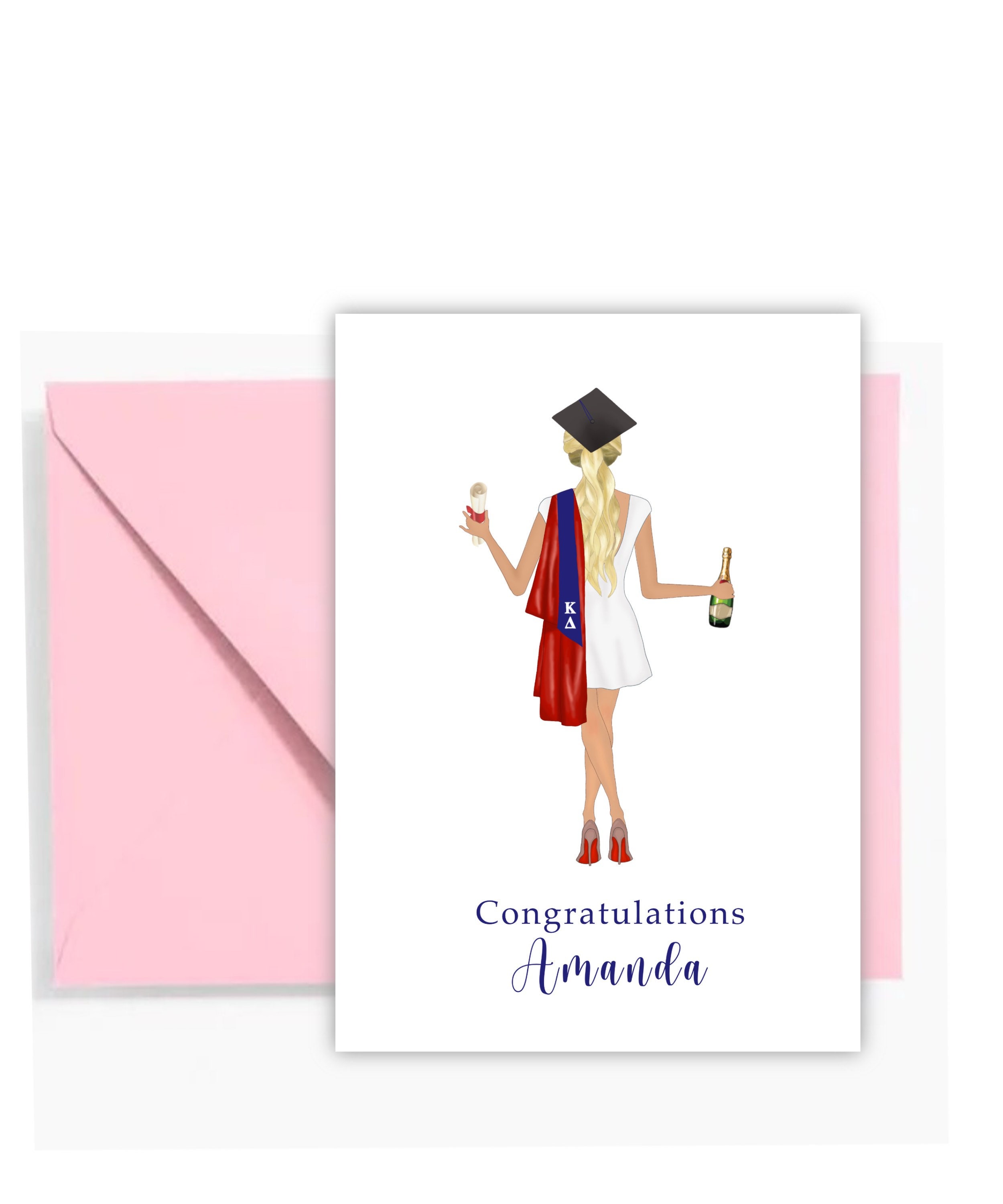 Custom Graduation Illustration Card - Etsy