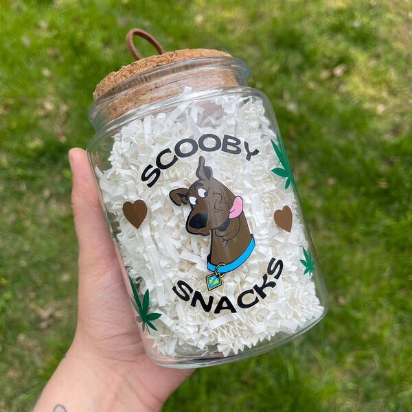 Scooby Snacks Glass Jar