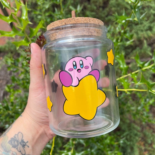 Kirby Super Star Glass Jar