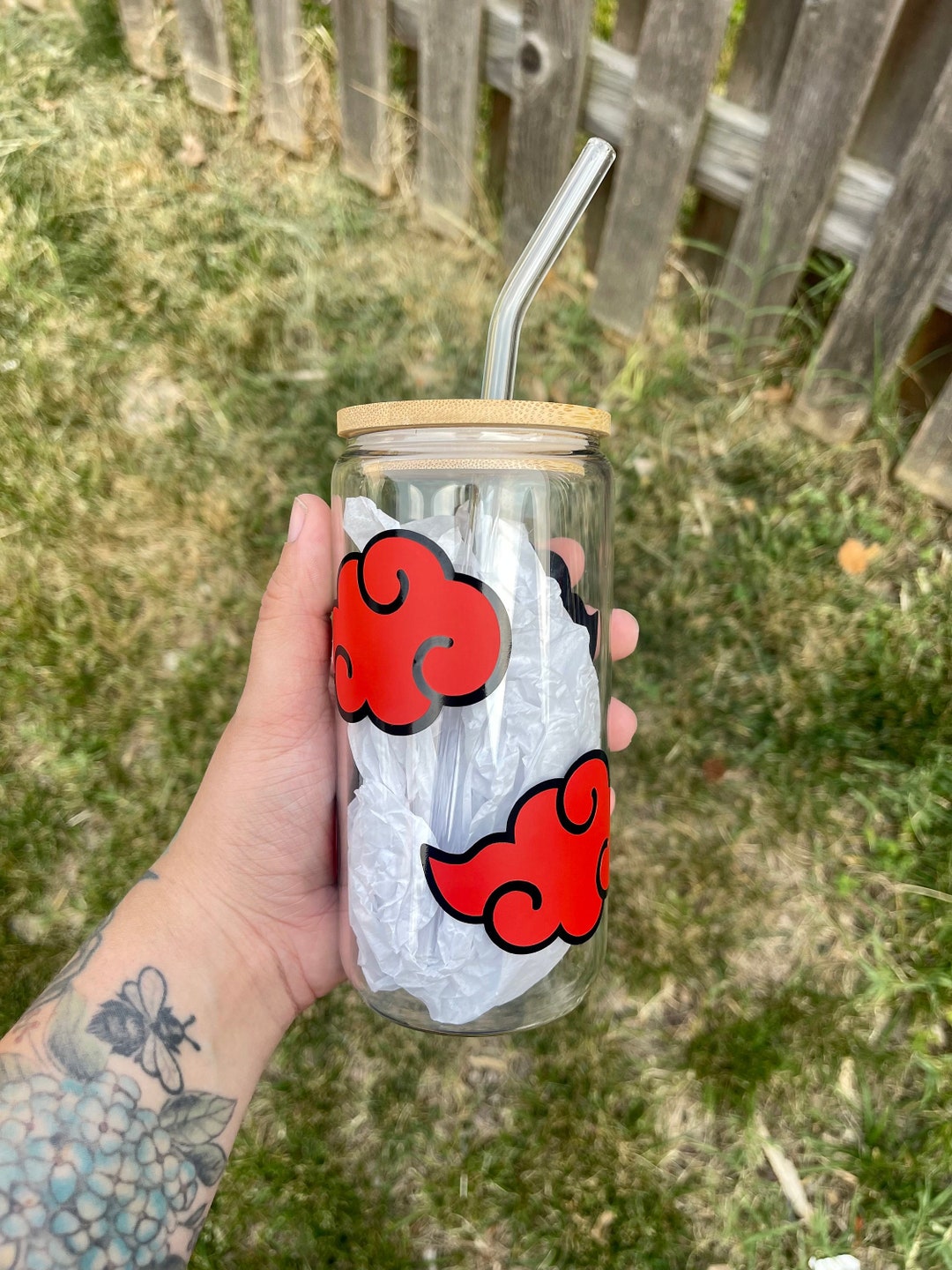 Akatsuki Glass Can Etsy
