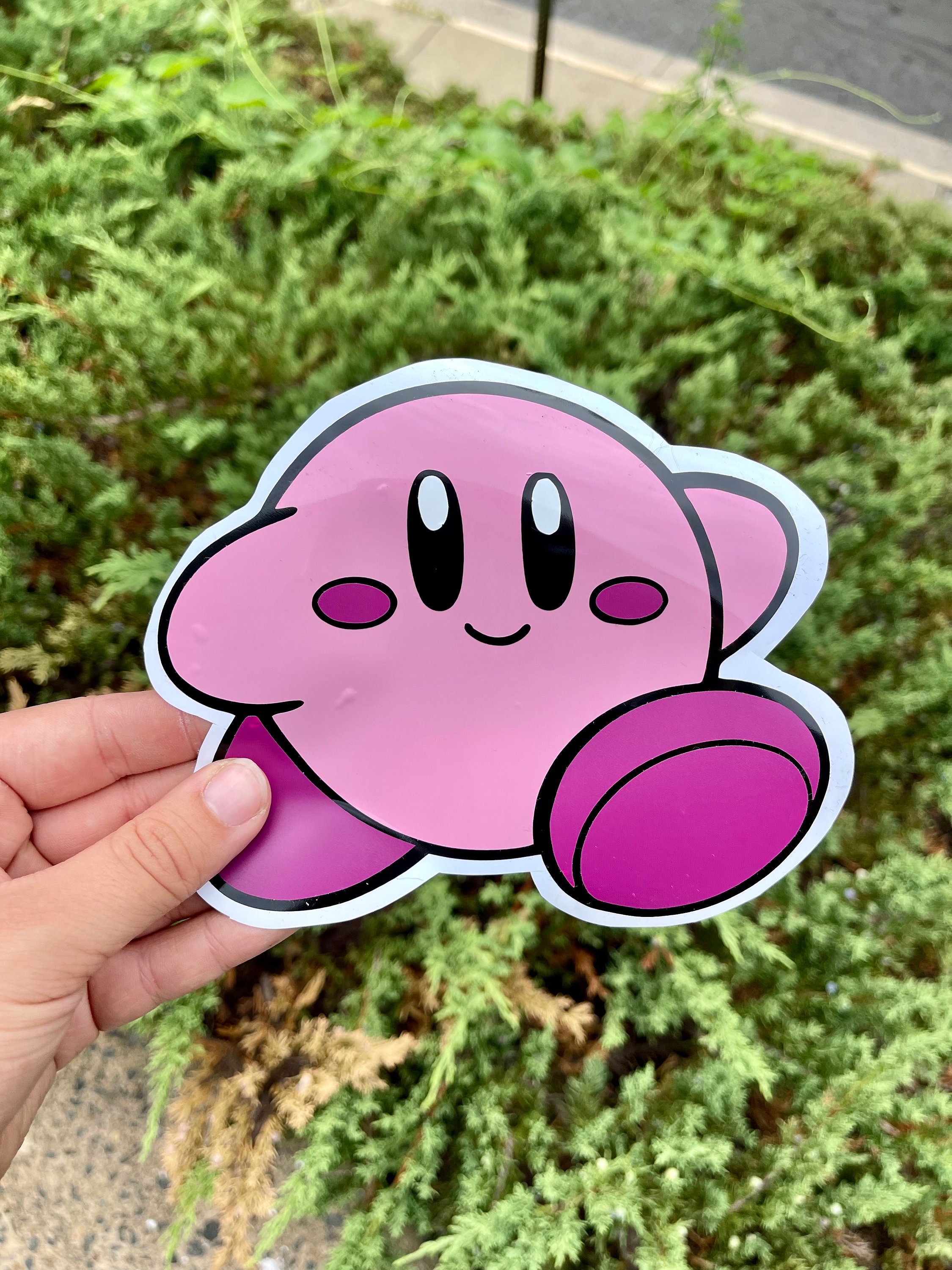 Kirby Sticker Pixel Kirby Sticker Kirby Vinyl Sticker Cute Laptop