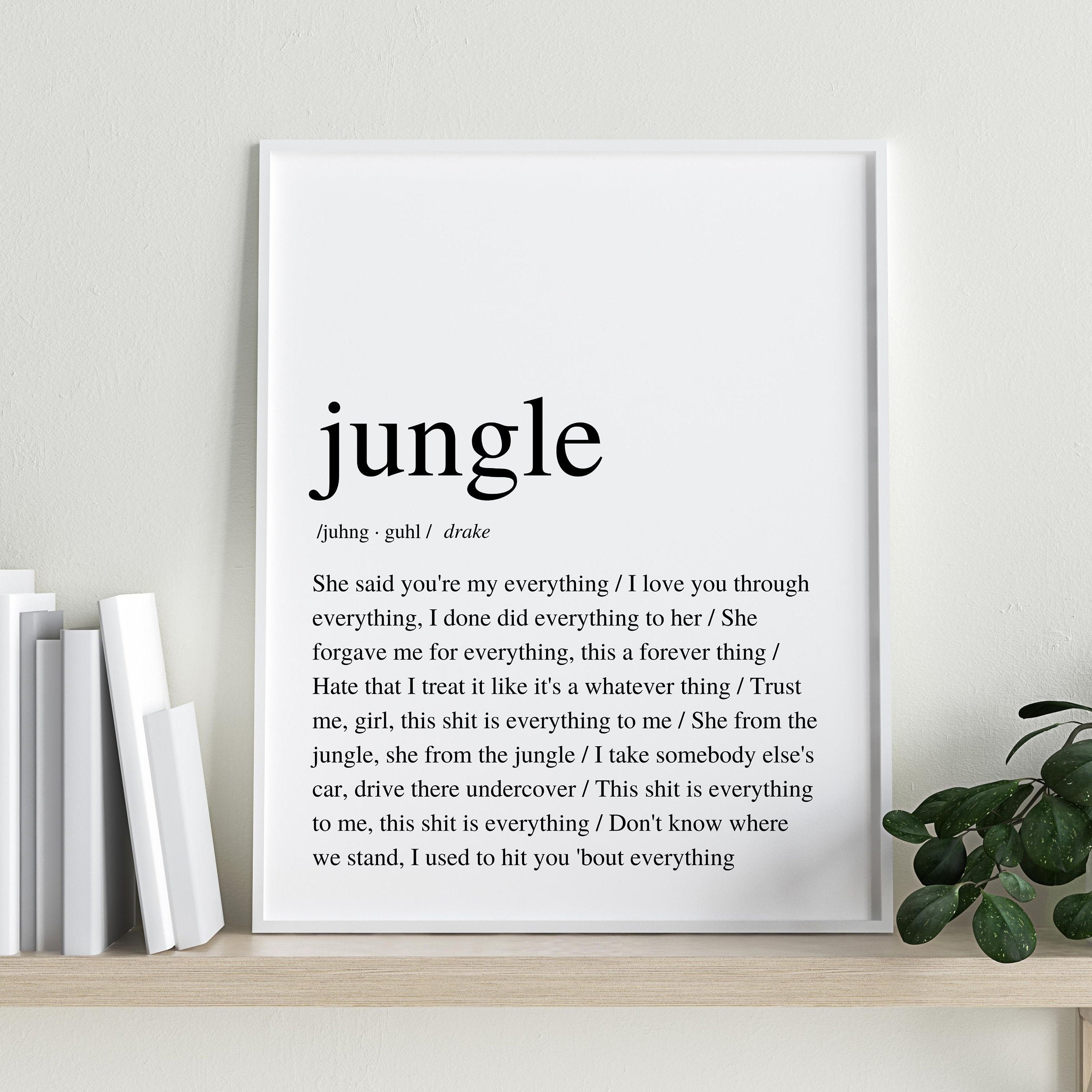Drake Jungle Drake Song Lyrics Drake Poster Drake Etsy Drake Jungle Drake Song Lyrics Drake Poster Drake Etsy