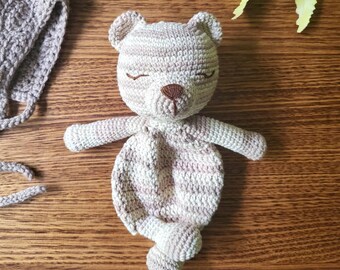 Made to Order | Harry the Baby Bear Lovey | Handmade Baby Comforter