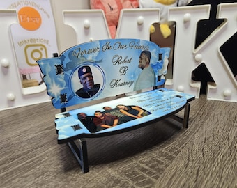 Personalized Memorial Bench: Photo Keepsake