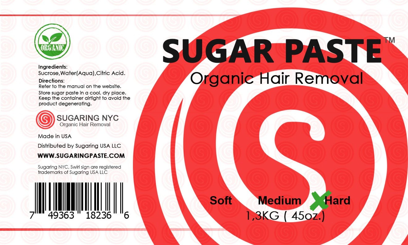 Sugaring Hair Removal Kit Soft Medium Hard Paste Trio Pack Etsy