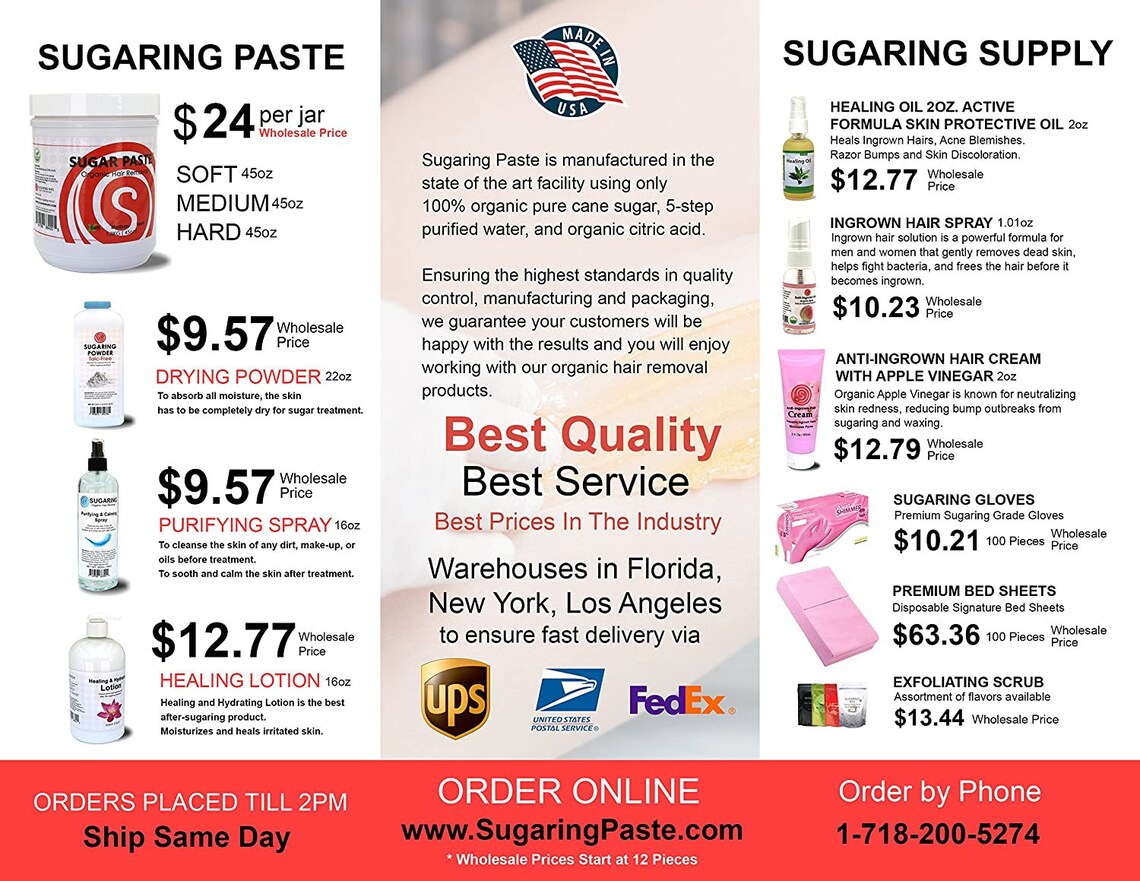 Sugaring Hair Removal Paste at Home Kit strips Applicator Etsy