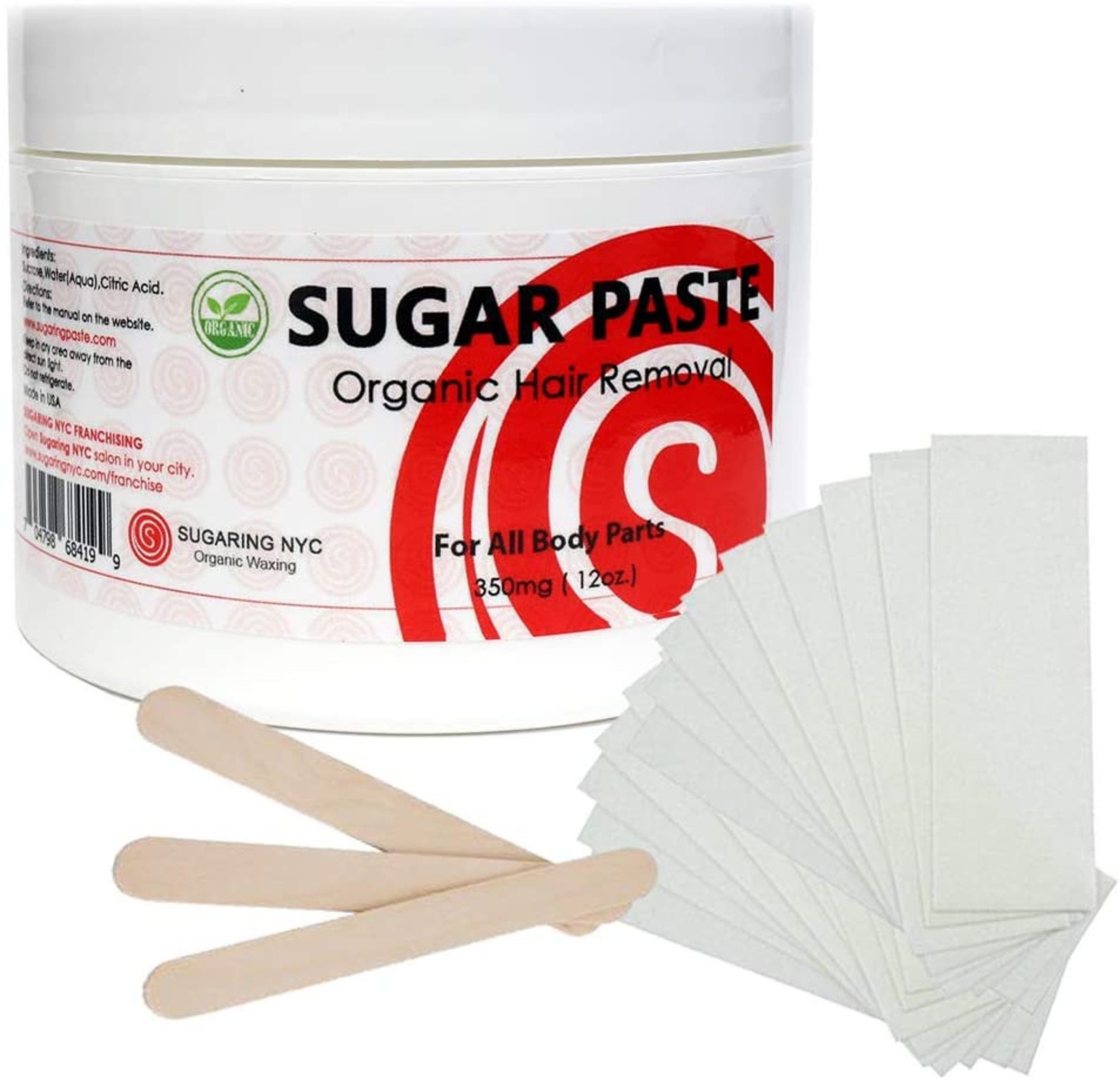 Sugaring Hair Removal Paste at Home Kit strips Applicator Etsy