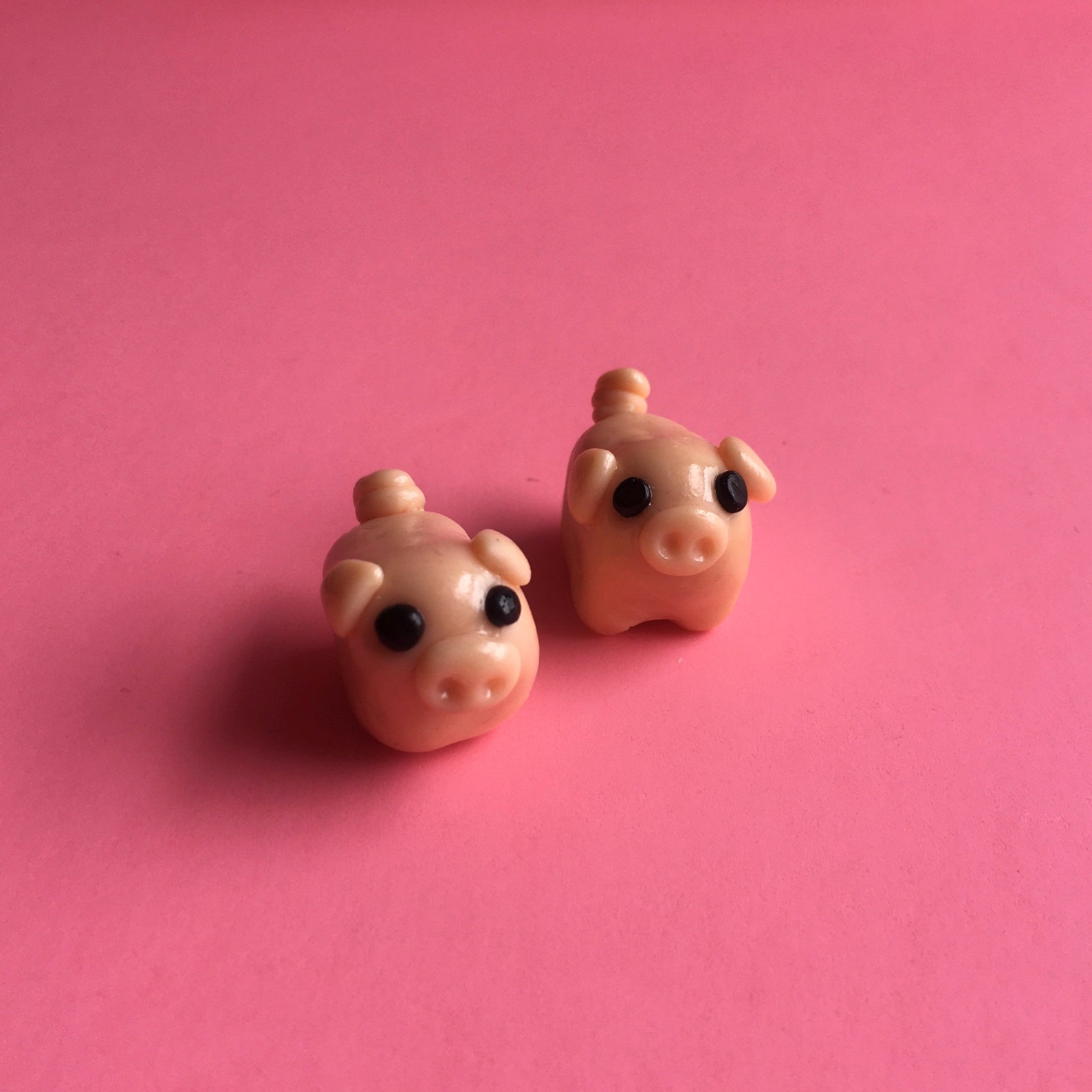 MINIATURE Polymer Clay PIG FIGURINE Handmade Clay Pet Gift Etsy